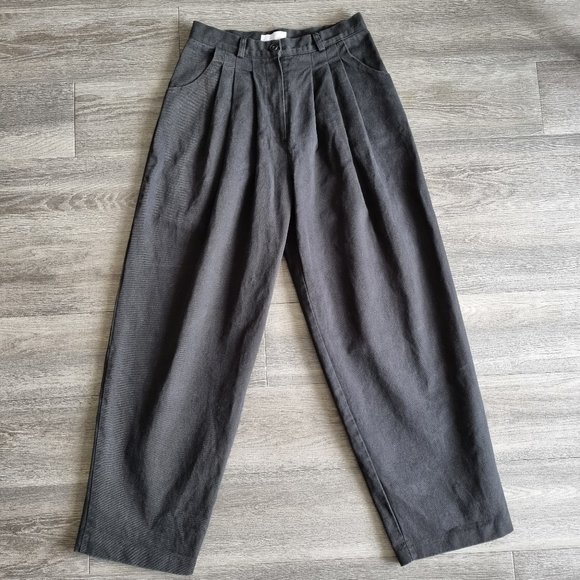 Oak + Fort Pleated Wide Leg Jeans Size M - Picture 1 of 7